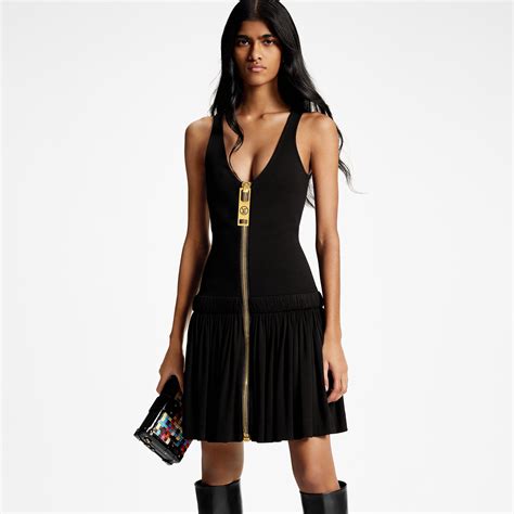 black dress louis vuitton|Louis Vuitton zipper dress.